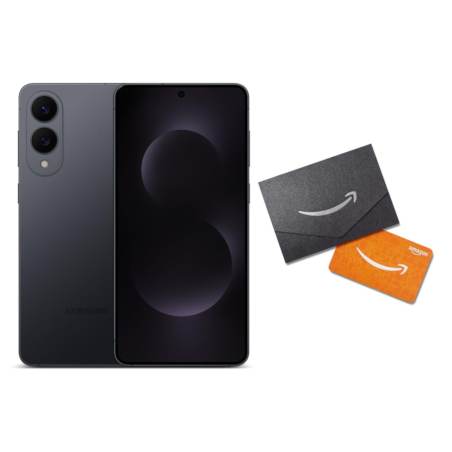 SAMSUNG Galaxy S25 Edge Phone + Gift Card + Large Storage Upgrade, 512 GB AI Smartphone, Unlocked Android, Night Video, Fast Processor, 2025, US 1 Yr Manufacturer Warranty, Titanium JetBlack