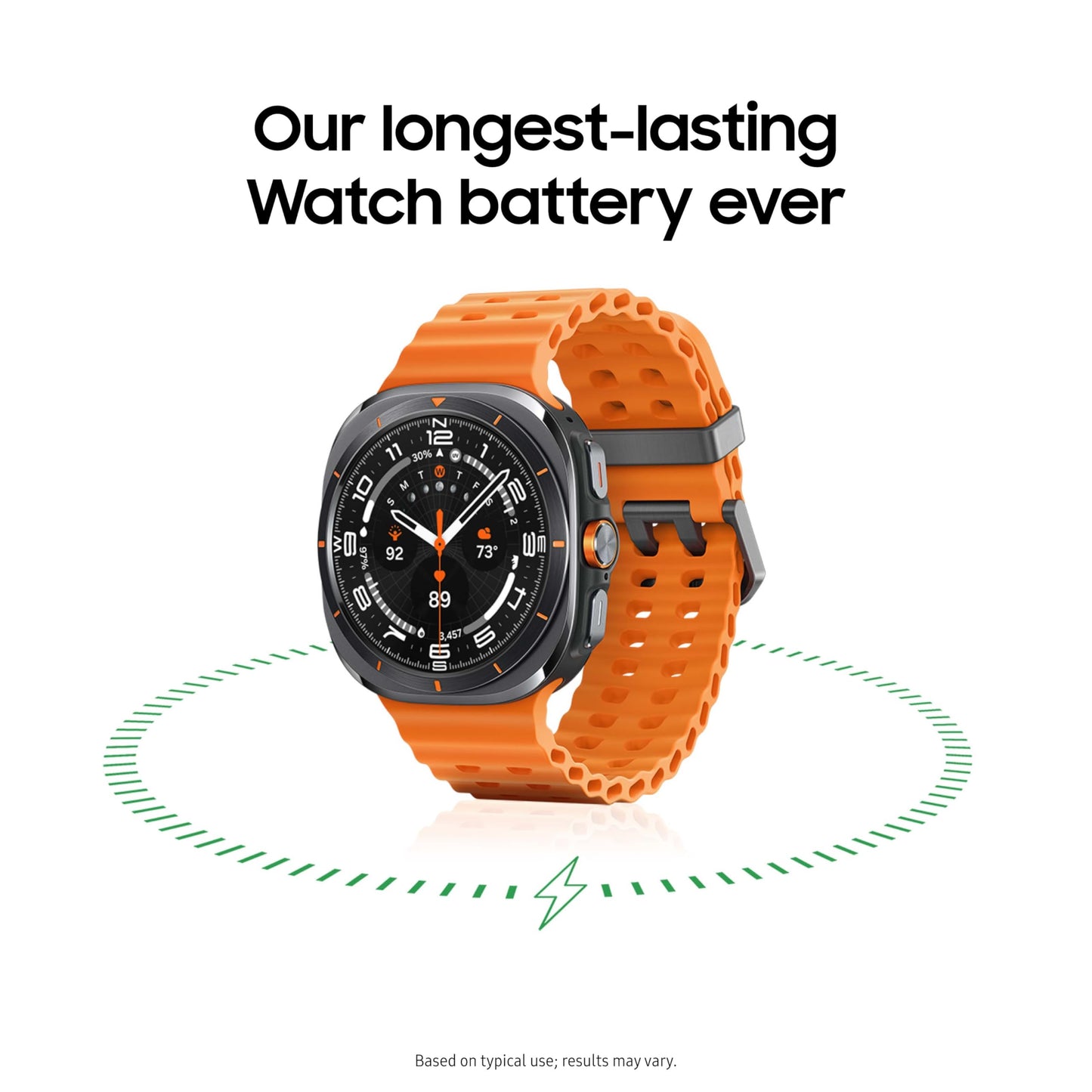 SAMSUNG Galaxy Watch Ultra 47mm LTE AI Smartwatch Bundle w/ 25W Power Adapter, Energy Score, Wellness Tips, Heart Rate Tracking, Sleep Monitor, Fitness Tracker, GPS, 2024,Titanium Gray