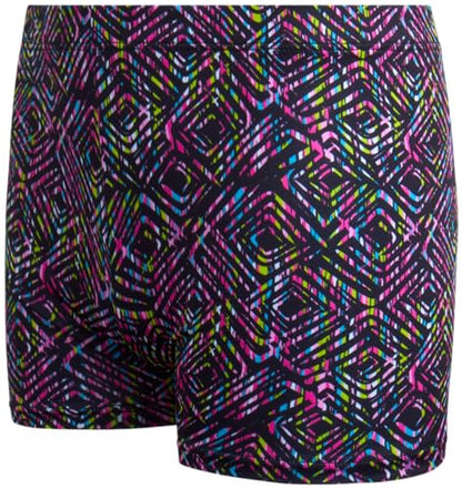 Rene Rofe Girls' Cartwheel Shorts - 4 Pack Dance Bike Shorts with Comfort 4-Way Stretch Play Shorts for Girls (Sizes: 6X-14), Size 6X, Neon Pink/Black/Black