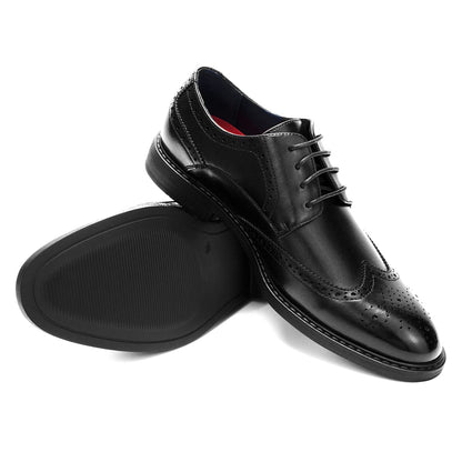 Temeshu Men's Dress Shoes Casual Oxford Shoes Business Formal Shoes DS09 Black 11