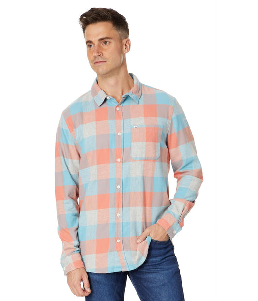 Quiksilver Men's Flannel, Reef Waters Motherfly 234, Small