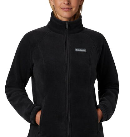 Columbia Women's Benton Springs Full Zip, Black, Medium