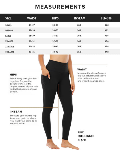 CHRLEISURE Leggings with Pockets for Women, High Waisted Tummy Control Workout Yoga Pants(5 Packs Black,Gray,Navy,Wine,JLGreen, L)