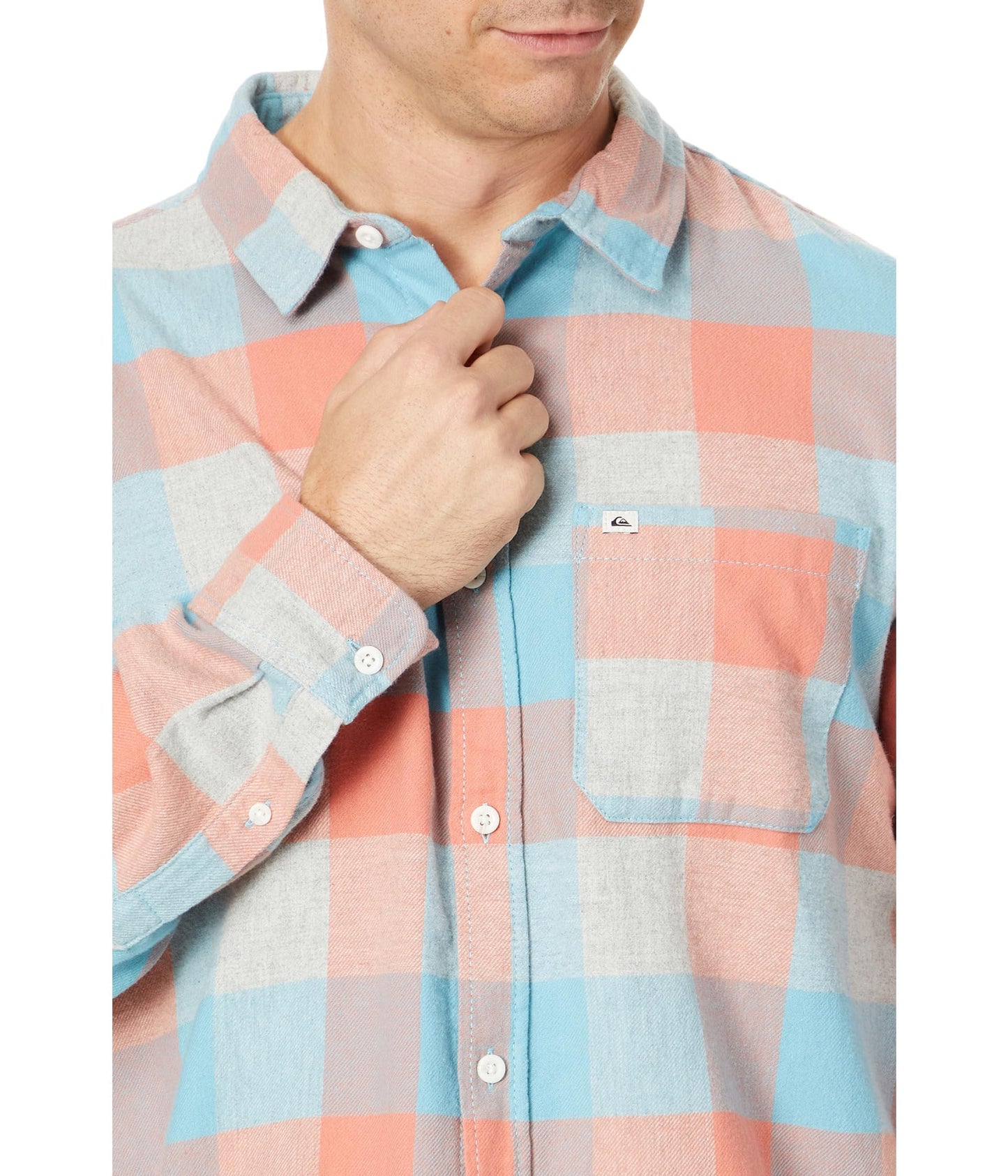 Quiksilver Men's Flannel, Reef Waters Motherfly 234, Small