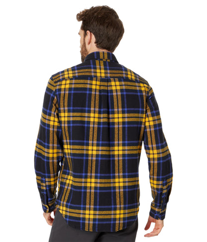 Timberland Men's Long Sleeve Heavy Flannel Plaid, Black