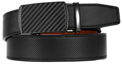 CHAOREN Mens Belt Leather Ratchet Belt - Customizable Fit, Effortless Style (35mm)